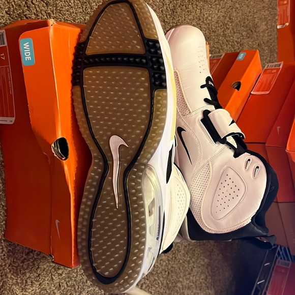 Nike air zoom boss turf football cleats white / black 310965 101 88472656977114 main image 7